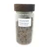 Bai Chong Qu Lecithin is available in a transparent glass jar with a dark brown wooden lid and dark brown granular tablets Item Picture